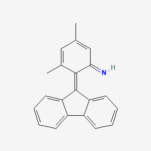 molecular formula C21H17N B14421720 6-(9H-Fluoren-9-ylidene)-3,5-dimethylcyclohexa-2,4-dien-1-imine CAS No. 85681-36-3