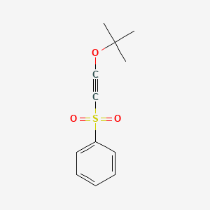 molecular formula C12H14O3S B14421756 (tert-Butoxyethynesulfonyl)benzene CAS No. 79894-53-4