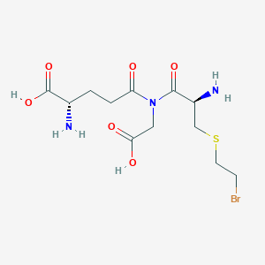 molecular formula C12H20BrN3O6S B14421763 Glycine, L-gamma-glutamyl-S-(2-bromoethyl)-L-cysteinyl- CAS No. 81907-45-1