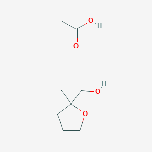 molecular formula C8H16O4 B14421781 Acetic acid;(2-methyloxolan-2-yl)methanol CAS No. 80114-09-6