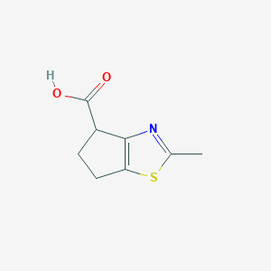 molecular formula C8H9NO2S B1442180 2-Methyl-5,6-dihydro-4H-cyclopenta[d]thiazole-4-carboxylic acid CAS No. 1190391-79-7