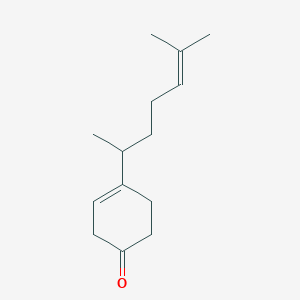 molecular formula C14H22O B14421841 4-(6-Methylhept-5-EN-2-YL)cyclohex-3-EN-1-one CAS No. 80717-55-1