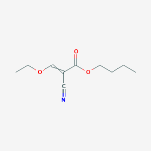 molecular formula C10H15NO3 B14421904 Butyl 2-cyano-3-ethoxyprop-2-enoate CAS No. 80677-63-0