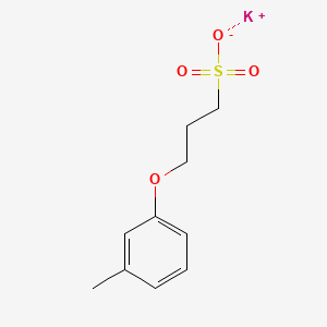 molecular formula C10H13KO4S B14421909 Potassium 3-(3-methylphenoxy)propanesulphonate CAS No. 85163-59-3