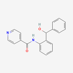molecular formula C19H16N2O2 B14421947 N-{2-[Hydroxy(phenyl)methyl]phenyl}pyridine-4-carboxamide CAS No. 82211-28-7