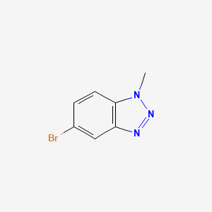 molecular formula C7H6BrN3 B1442195 5-Bromo-1-methyl-1H-benzo[d][1,2,3]triazole CAS No. 944718-31-4