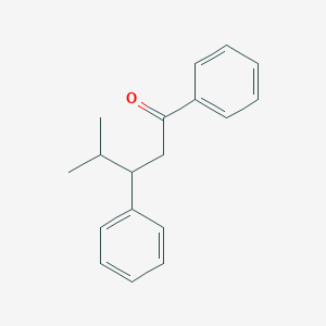 molecular formula C18H20O B14421967 1-Pentanone, 4-methyl-1,3-diphenyl- CAS No. 85267-90-9