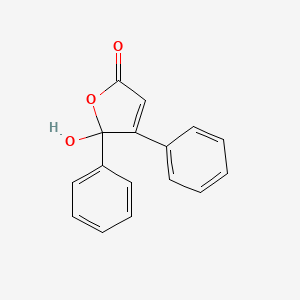 molecular formula C16H12O3 B14421980 5-Hydroxy-4,5-diphenylfuran-2-one CAS No. 86071-41-2