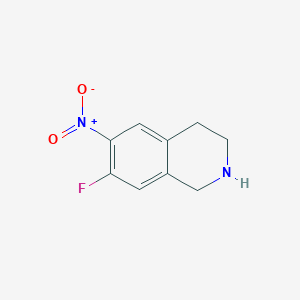 molecular formula C9H9FN2O2 B1442199 7-氟-6-硝基-1,2,3,4-四氢异喹啉 CAS No. 912878-83-2