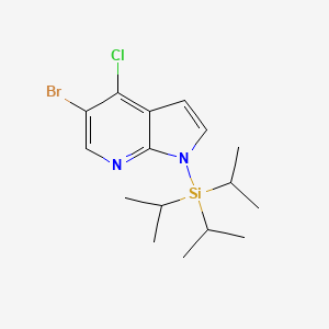 molecular formula C16H24BrClN2Si B1442200 5-溴-4-氯-1-(三异丙基甲硅烷基)-7-氮杂吲哚 CAS No. 685513-96-6