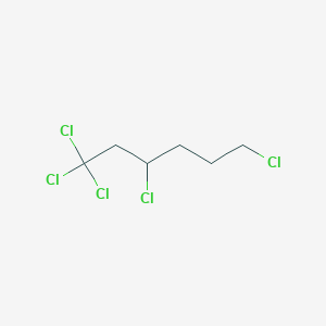 molecular formula C6H9Cl5 B14422005 Hexane, 1,1,1,3,6-pentachloro- CAS No. 82639-77-8