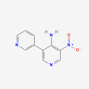 molecular formula C10H8N4O2 B1442205 5-Nitro-3,3'-bipyridin-4-amine CAS No. 1264925-31-6