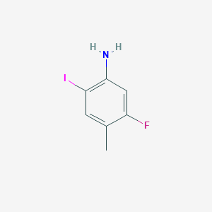 molecular formula C7H7FIN B1442206 5-Fluoro-2-iodo-4-methylaniline CAS No. 1126423-32-2