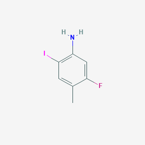 molecular formula C7H7FIN B1442206 5-Fluoro-2-iodo-4-methyl-phenylamine CAS No. 1126423-32-2
