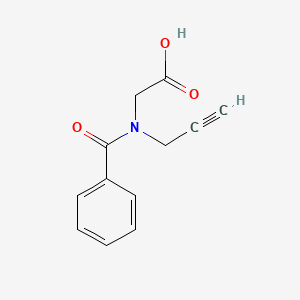 molecular formula C12H11NO3 B14422061 N-Benzoyl-N-prop-2-yn-1-ylglycine CAS No. 84691-40-7