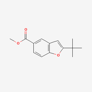 B1442209 2-tert-Butyl-benzofuran-5-carboxylic acid methyl ester CAS No. 190067-52-8