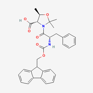molecular formula C31H32N2O6 B1442211 Fmoc-Phe-Thr(Psi(Me,Me)pro)-OH CAS No. 1196703-48-6