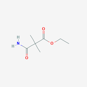 molecular formula C7H13NO3 B1442212 Ethyl 3-amino-2,2-dimethyl-3-oxopropanoate CAS No. 81891-82-9