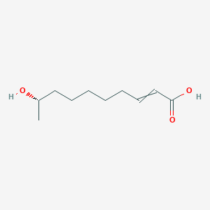 molecular formula C10H18O3 B14422145 (9S)-9-Hydroxydec-2-enoic acid CAS No. 83944-98-3