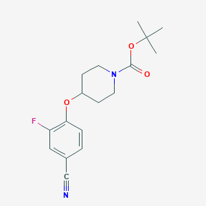 Tert-butyl 4-(4-cyano-2-fluorophenoxy)piperidine-1-carboxylate