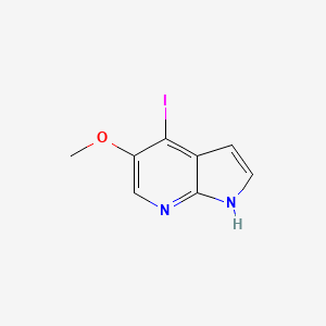 molecular formula C8H7IN2O B1442217 4-Iodo-5-methoxy-1H-pyrrolo[2,3-B]pyridine CAS No. 926004-74-2