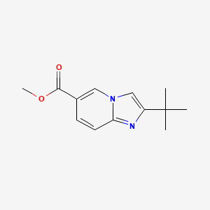 molecular formula C13H16N2O2 B1442219 Methyl 2-tert-butylimidazo[1,2-a]pyridine-6-carboxylate CAS No. 1003577-82-9