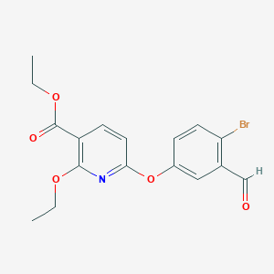 Ethyl 6-(4-bromo-3-formylphenoxy)-2-ethoxynicotinate