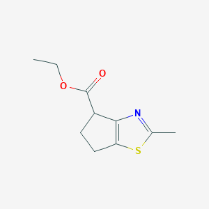 ethyl 2-methyl-5,6-dihydro-4H-cyclopenta[d]thiazole-4-carboxylate