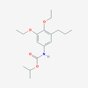 molecular formula C17H27NO4 B14422223 Propan-2-yl (3,4-diethoxy-5-propylphenyl)carbamate CAS No. 84972-07-6