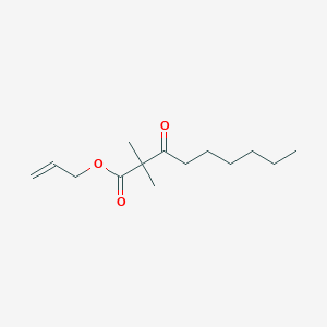 molecular formula C14H24O3 B14422261 Prop-2-en-1-yl 2,2-dimethyl-3-oxononanoate CAS No. 83135-37-9