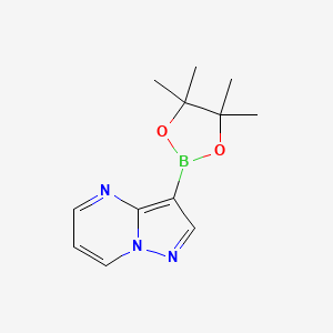 3-(4,4,5,5-Tetramethyl-1,3,2-dioxaborolan-2-YL)pyrazolo[1,5-A]pyrimidine