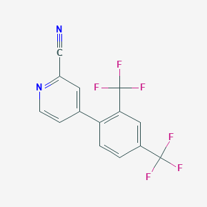 4-[2,4-Bis(trifluoromethyl)phenyl]pyridine-2-carbonitrile
