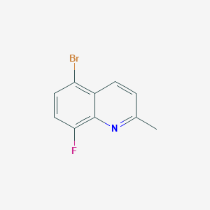 molecular formula C10H7BrFN B1442231 5-Bromo-8-fluoro-2-methylquinoline CAS No. 931414-04-9