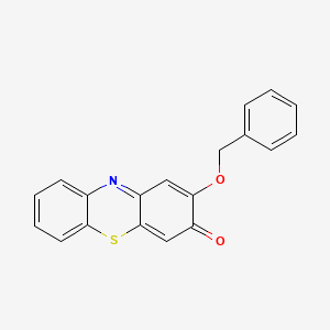 molecular formula C19H13NO2S B14422338 2-(Benzyloxy)-3H-phenothiazin-3-one CAS No. 85833-59-6