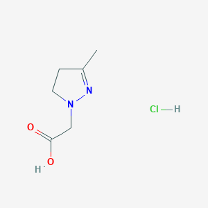 (3-Methyl-4,5-dihydro-1H-pyrazol-1-YL)acetic acid hydrochloride