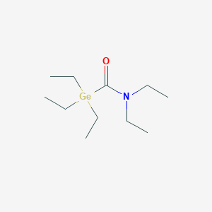 molecular formula C11H25GeNO B14422366 N,N,1,1,1-Pentaethylgermanecarboxamide CAS No. 82816-46-4