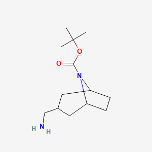Tert-butyl 3-(aminomethyl)-8-azabicyclo[3.2.1]octane-8-carboxylate
