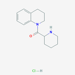 molecular formula C15H21ClN2O B1442239 3,4-Dihydro-1(2H)-quinolinyl(2-piperidinyl)-methanone hydrochloride CAS No. 1236254-93-5