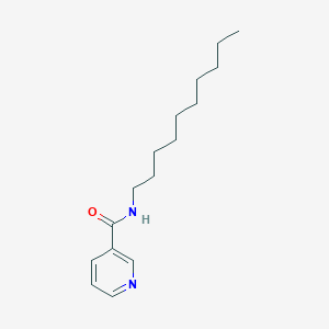 molecular formula C16H26N2O B14422423 N-decylpyridine-3-carboxamide CAS No. 81475-36-7