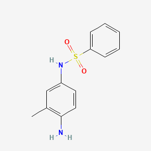 molecular formula C13H14N2O2S B14422452 N-(4-Amino-3-methylphenyl)benzenesulfonamide CAS No. 82565-48-8