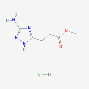 Methyl 3-(3-amino-1H-1,2,4-triazol-5-yl)propanoate hydrochloride
