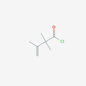 molecular formula C7H11ClO B14422476 2,2,3-Trimethylbut-3-enoyl chloride CAS No. 85620-30-0