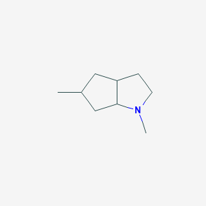 molecular formula C9H17N B14422477 1,5-Dimethyloctahydrocyclopenta[b]pyrrole CAS No. 87390-51-0