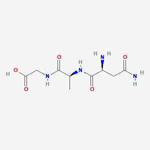 molecular formula C9H16N4O5 B14422482 L-Asparaginyl-L-alanylglycine CAS No. 84668-58-6