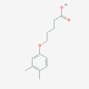 molecular formula C13H18O3 B14422497 5-(3,4-Dimethylphenoxy)pentanoic acid CAS No. 87411-47-0