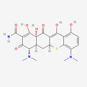 molecular formula C22H25N3O7S B14422533 Thiaminocycline CAS No. 82925-85-7