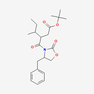 3-(4-Benzyl-2-oxo-oxazolidine-3-carbonyl)-4-methyl-hexanoic acid tert-butyl ester