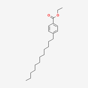 molecular formula C21H34O2 B14422569 Ethyl 4-dodecylbenzoate CAS No. 86892-28-6