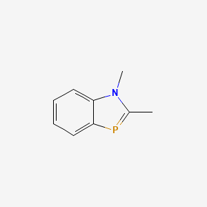 molecular formula C9H10NP B14422592 1,2-Dimethyl-1H-1,3-benzazaphosphole CAS No. 84759-26-2