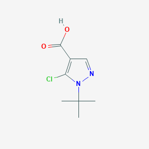 molecular formula C8H11ClN2O2 B1442260 1-(tert-Butyl)-5-chloro-1H-pyrazole-4-carboxylic acid CAS No. 950858-13-6